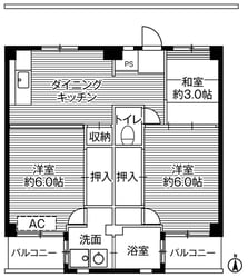 ビレッジハウス鎌倉3号棟 (405号室)の物件間取画像